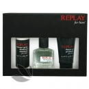 Replay Man - toaletní voda 30 ml + sprchový gel 50 ml + deodorant ve spreji 50 ml