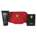 Ferrari Black - dárková sada EdT 75 ml + kosmetická taška + sprchový gel 150 ml