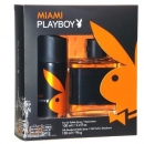 Playboy Miami EdT dárková sada pánská - Edt 100ml + 150ml deodorant